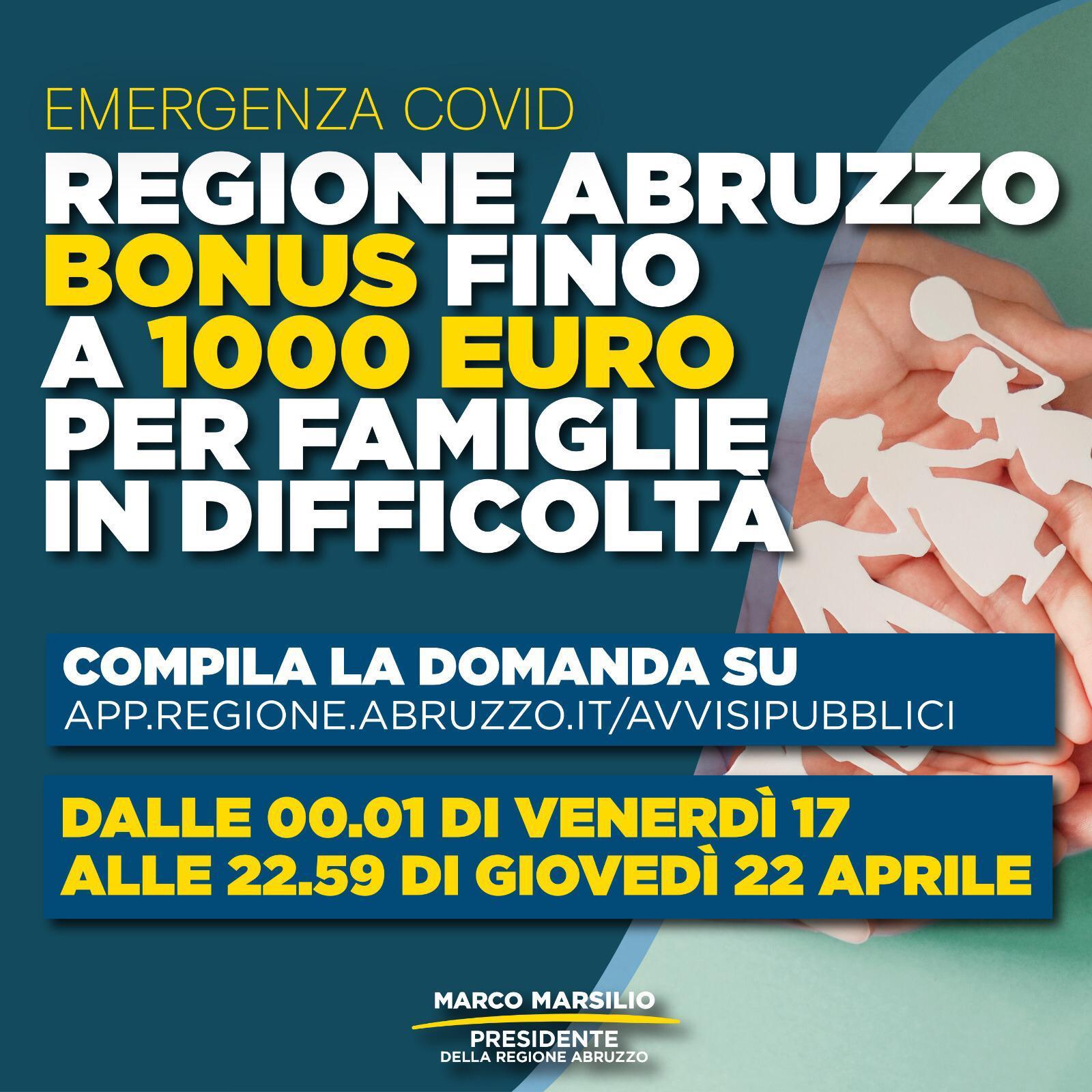 Contributo Regionale per acquisto di beni di prima necessit